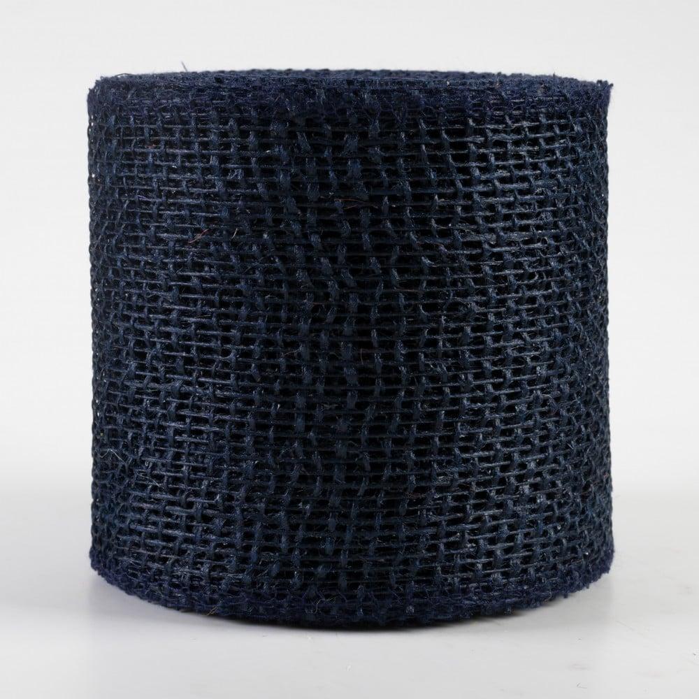 Burlap Products | 4" Jute Net Burlap Ribbon: Navy Blue (10 Yards) Burlap Products Burlap Products