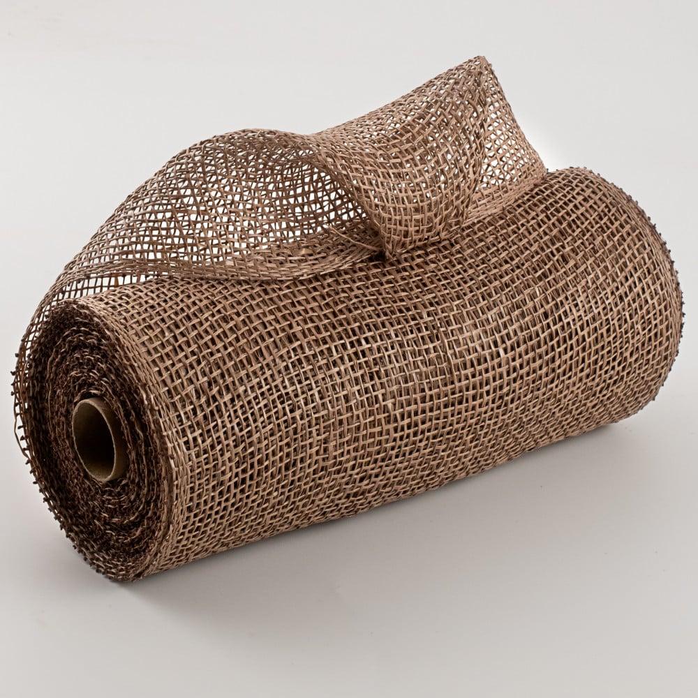 Deco Mesh | 10" Poly Burlap Mesh: Milk Chocolate Brown Deco Mesh Deco Mesh