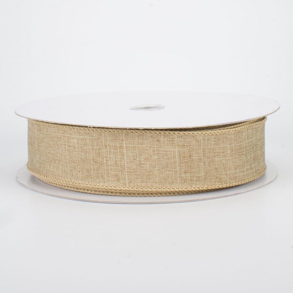 Ribbon | 1.5" Royal Canvas Ribbon: Beige (50 Yards) Fabric Ribbon Ribbon