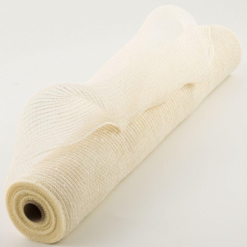 Deco Mesh | 21" Burlap Deco Mesh: Ivory (10 Yards) Burlap & Jute Deco Mesh Deco Mesh