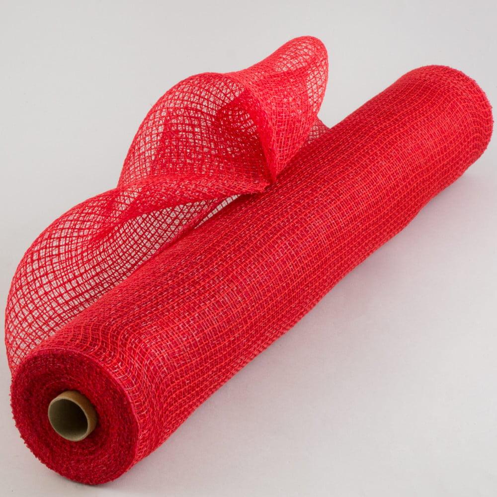 Deco Mesh | 21" Fabric Mesh: Red Deco Mesh Deco Mesh