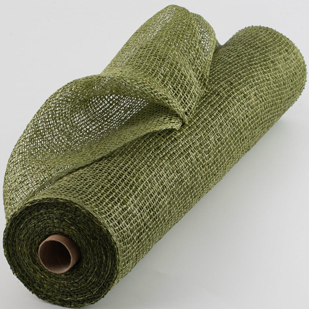 Deco Mesh | 21" Poly Burlap Deco Mesh: Olive Green Burlap & Jute Deco Mesh Deco Mesh